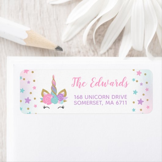 Magical Unicorn Address Labels Unicorn Party (Insitu)