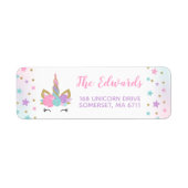 Magical Unicorn Address Labels Unicorn Party (Vorne)