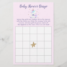 Magical Unicorn Baby Dusche Bingo Spiel