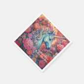 Magical Unicorn Baby Dusche Serviette (Ecke)