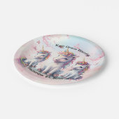 Magical Unicorn Baby Shower Paper Teller (Schrägansicht)