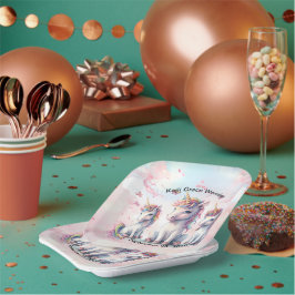 Magical Unicorn Baby Shower Square Teller