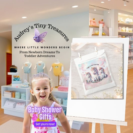 Magical Unicorn Baby Showtasche Geschenktütchen