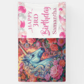 Magical Unicorn Ballon Banner (Vertikal)