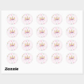 Magical Unicorn Birthday Decals Runder Aufkleber (Blatt)