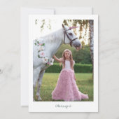 Magical Unicorn Birthday Einladung (Rückseite)