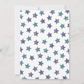 Magical Unicorn Birthday Einladung - Alkohol Tinte (Rückseite)