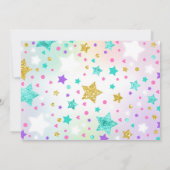 Magical Unicorn Birthday Einladung Unicorn Party (Rückseite)