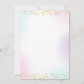 Magical Unicorn Birthday Einladung Unicorn Party (Rückseite)