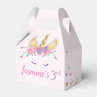 Magical Unicorn Birthday Favor Box Geschenkschachtel