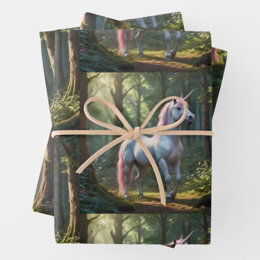 Magical Unicorn Birthday Geschenkpapier Set (Beispiel)