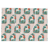 Magical Unicorn Birthday Große Geschenktüte (Rückseite)