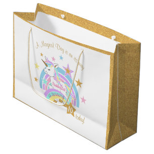 Magical Unicorn Birthday Große Geschenktüte