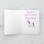 Magical Unicorn Birthday Karte (Innenseite)