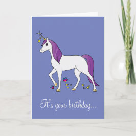 Magical Unicorn Birthday Karte