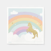 Magical Unicorn Birthday Napkins Serviette (Vorderseite)