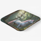 Magical Unicorn Birthday Pappteller (Gewinkelt)