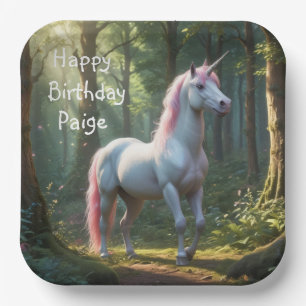 Magical Unicorn Birthday Pappteller