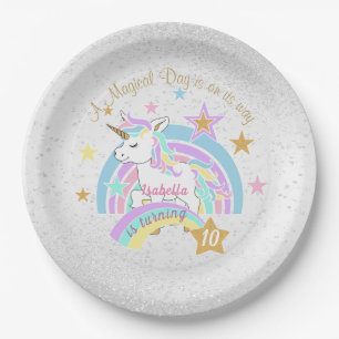 Magical Unicorn Birthday Pappteller