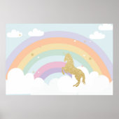 MAGICAL UNICORN BIRTHDAY PARTY BACKDROP POSTER (Vorne)
