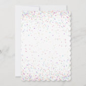 Magical Unicorn Birthday Party Invitation Einladung (Rückseite)