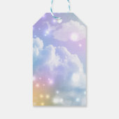 Magical Unicorn Birthday Rosa Blush Danke Geschenkanhänger (Rückseite)