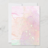 Magical Unicorn Birthday Save The Date (Rückseite)