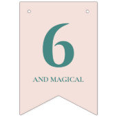 Magical Unicorn Birthday Wimpelkette (Zweite Fahne)