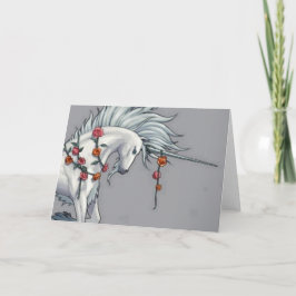 Magical Unicorn Blank Greetings Card Karte