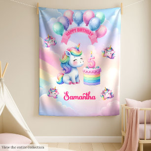 Magical Unicorn Blanket Geschenk für das 5. Geburt Fleecedecke