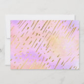 Magical Unicorn Cake Birthday Einladungen - JEDES (Rückseite)