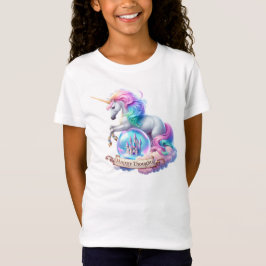 Magical Unicorn Castle Rainbow Happy Things T-Shirt