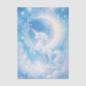 Magical Unicorn Cloud Fantasy Decoupage Seidenpapier (Vorderseite)