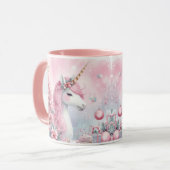 Magical Unicorn Coffee Tasse - Whimsical and Fun D (Vorderseite Links)