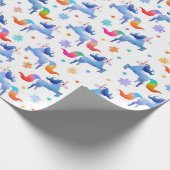 Magical Unicorn Colorful Geschenkpapier (Ecke)