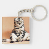 Magical Unicorn Custom Foto Blumenmädchen Schlüsselanhänger (Rückseite)