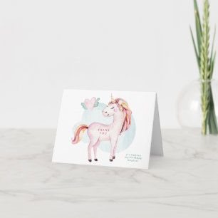 Magical Unicorn Danke-Karte Dankeskarte