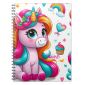 Magical Unicorn Drawing Journal Notizblock (Vorderseite)