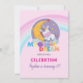 Magical Unicorn Dream Einladung (Vorderseite)