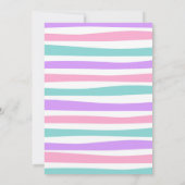 Magical Unicorn Einladung zum Geburtstag (Rückseite)