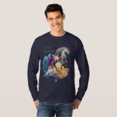 Magical Unicorn Fantasy clouds romance birthday  T-Shirt (Vorne ganz)