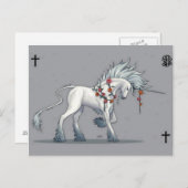 Magical Unicorn Fantasy Kunst Postkarte (Vorne/Hinten)
