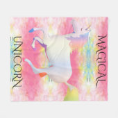 MAGICAL UNICORN Fleecedecke. Fleecedecke (Vorderseite (Horizontal))