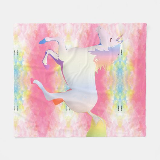 MAGICAL UNICORN Fleecedecke. Fleecedecke (Vorderseite (Horizontal))