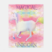 MAGICAL UNICORN Fleecedecke. Fleecedecke (Vorderseite)