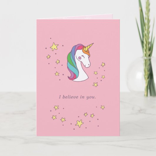 Magical Unicorn Friendship Card Karte (Vorderseite)