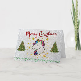 Magical Unicorn Frohe Weihnachten Glitzer Fantasie