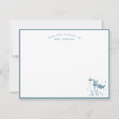 Magical Unicorn From the Nursery of Baby Mitteilungskarte (Vorderseite)