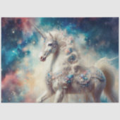 Magical Unicorn Galaxy Fantasy Art Decoupage  Seidenpapier (Vorderseite)