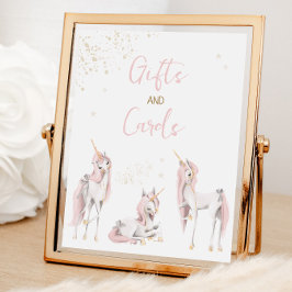 Magical Unicorn Geburtstagsgeschenke Zeichen Poster